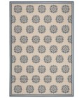 Safavieh Beach House BHS181 Blue / Creme 6'-7" X 6'-7" Square Area Rug