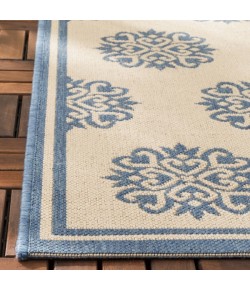 Safavieh Beach House BHS181 Blue / Creme 6'-7" X 6'-7" Square Area Rug