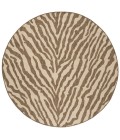 Safavieh Beach House BHS182 Cream / Beige 4' X 4' Round Area Rug
