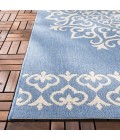 Safavieh Beach House BHS183 Cream / Blue 2'-2" X 12' Runner Area Rug