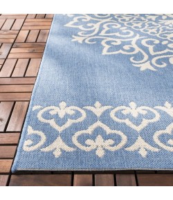 Safavieh Beach House BHS183 Cream / Blue 2'-2" X 12' Runner Area Rug