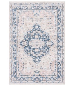 Safavieh Blair Washable BLR200 Beige / Navy 5'-3" X 7'-6" Rectangle Area Rug