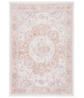 Safavieh Blair Washable BLR202 Beige / Rust 5'-3" X 7'-6" Rectangle Area Rug