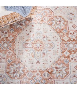 Safavieh Blair Washable BLR202 Beige / Rust 5'-3" X 7'-6" Rectangle Area Rug