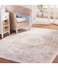 Safavieh Blair Washable BLR202 Beige / Rust 5'-3" X 7'-6" Rectangle Area Rug