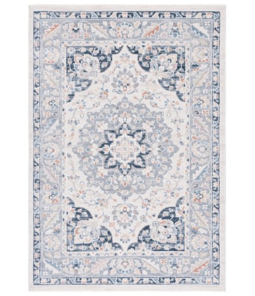Safavieh Blair Washable BLR204 Beige / Grey Navy 5'-3" X 7'-6" Rectangle Area Rug
