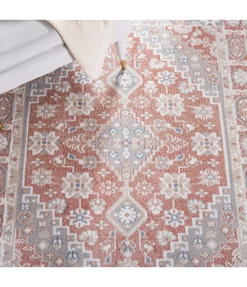 Safavieh Blair Washable BLR206 Rose / Grey 2'-2" X 8' Runner Area Rug