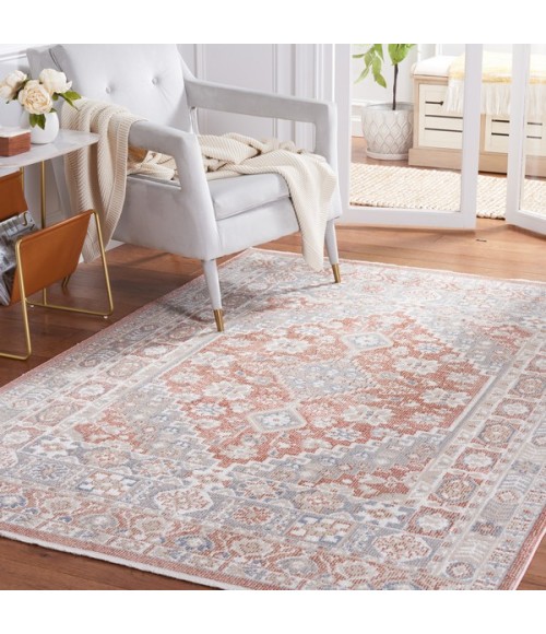 Safavieh Blair Washable BLR206 Rose / Grey 4' X 6' Rectangle Area Rug