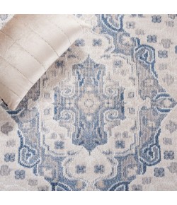 Safavieh Blair Washable BLR208 Beige / Grey Blue 2'-2" X 8' Runner Area Rug
