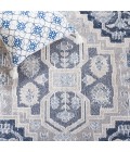 Safavieh Blair Washable BLR210 Beige / Navy 5'-3" X 7'-6" Rectangle Area Rug