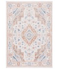 Safavieh Blair Washable BLR214 Beige / Rust 5'-3" X 7'-6" Rectangle Area Rug