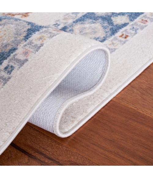 Safavieh Blair Washable BLR218 Beige / Blue 5'-3" X 7'-6" Rectangle Area Rug