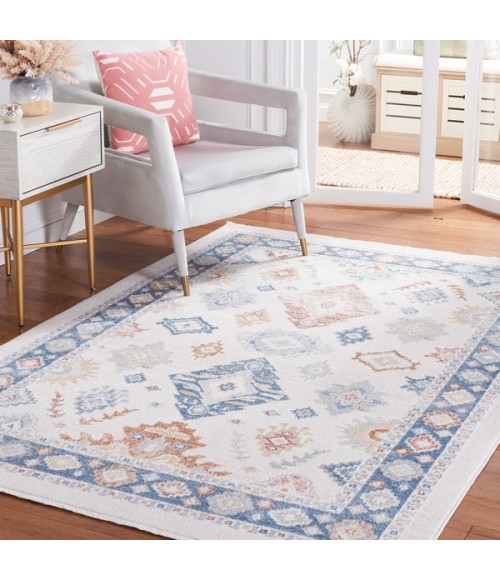 Safavieh Blair Washable BLR218 Beige / Blue 5'-3" X 7'-6" Rectangle Area Rug