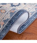 Safavieh Blair Washable BLR220 Grey / Navy 6'-7" X 6'-7" Square Area Rug