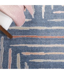 Safavieh Blair Washable BLR222 Blue / Multi 6'-7" X 6'-7" Square Area Rug