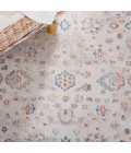 Safavieh Blair Washable BLR224 Beige / Grey 6'-7" X 6'-7" Round Area Rug
