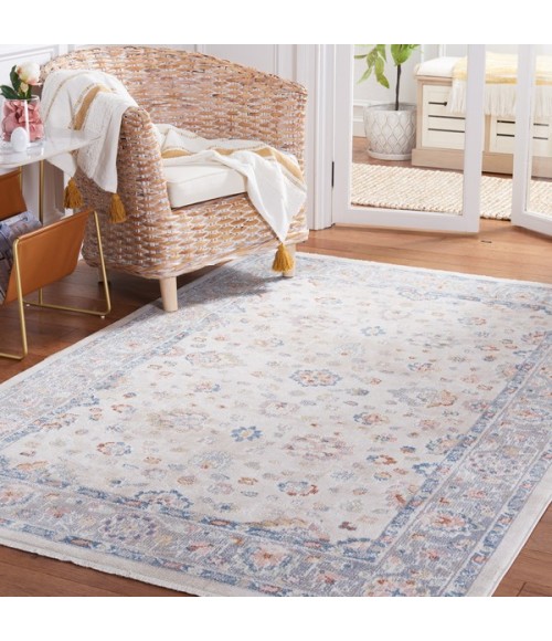 Safavieh Blair Washable BLR224 Beige / Grey 4' X 6' Rectangle Area Rug