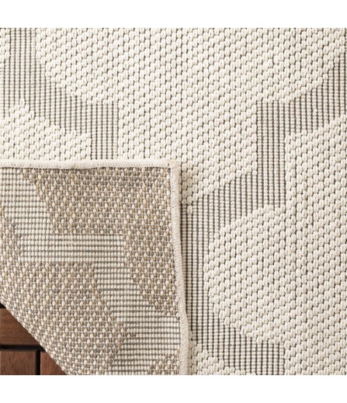 Safavieh Bermuda BMU804 Ivory / Light Grey 2' X 10' Runner Area Rug