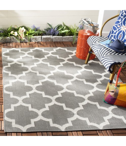 Safavieh Bermuda BMU804 Grey / Ivory 9' X 12' Rectangle Area Rug
