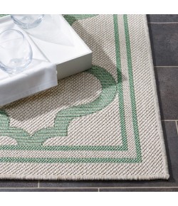 Safavieh Bermuda BMU810 Beige / Green 3' X 5' Rectangle Area Rug
