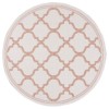 Safavieh Bermuda BMU810 Ivory / Rust 6'-7" X 6'-7" Round Area Rug