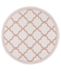 Safavieh Bermuda BMU810 Ivory / Rust 6'-7" X 6'-7" Round Area Rug