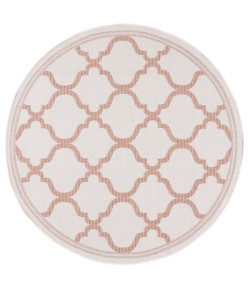 Safavieh Bermuda BMU810 Ivory / Rust 6'-7" X 6'-7" Round Area Rug