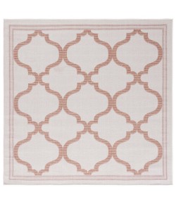 Safavieh Bermuda BMU810 Ivory / Rust 6'-7" X 6'-7" Square Area Rug