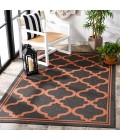 Safavieh Bermuda BMU810 Charcoal / Rust 3' X 5' Rectangle Area Rug