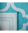 Safavieh Bermuda BMU810 Aqua / Grey 6'-7" X 9'-2" Rectangle Area Rug