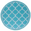 Safavieh Bermuda BMU810 Aqua / Grey 6'-7" X 6'-7" Round Area Rug