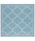 Safavieh Bermuda BMU810 Aqua / Grey 6'-7" X 6'-7" Square Area Rug