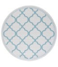 Safavieh Bermuda BMU810 Beige / Aqua 6'-7" X 6'-7" Round Area Rug
