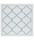 Safavieh Bermuda BMU810 Beige / Aqua 6'-7" X 6'-7" Square Area Rug