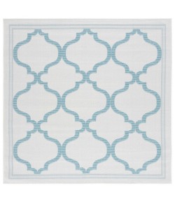 Safavieh Bermuda BMU810 Beige / Aqua 6'-7" X 6'-7" Square Area Rug