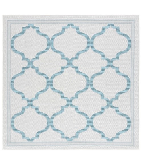 Safavieh Bermuda BMU810 Beige / Aqua 6'-7" X 6'-7" Square Area Rug