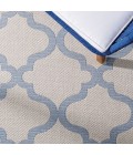 Safavieh Bermuda BMU810 Ivory / Blue 3' X 5' Rectangle Area Rug