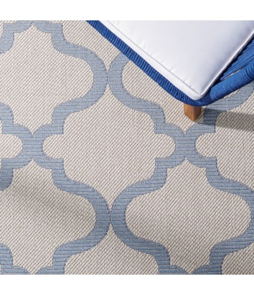 Safavieh Bermuda BMU810 Ivory / Blue 3' X 5' Rectangle Area Rug