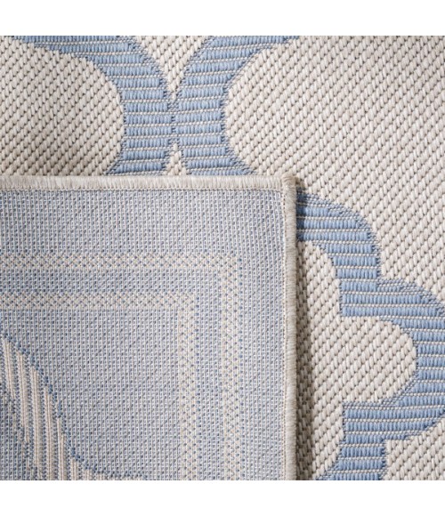 Safavieh Bermuda BMU810 Ivory / Blue 3' X 5' Rectangle Area Rug