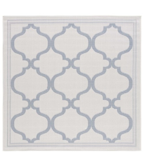 Safavieh Bermuda BMU810 Ivory / Blue 6'-7" X 6'-7" Square Area Rug