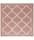 Safavieh Bermuda BMU810 Rust / Ivory 6'-7" X 6'-7" Square Area Rug
