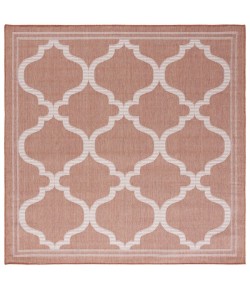 Safavieh Bermuda BMU810 Rust / Ivory 6'-7" X 6'-7" Square Area Rug