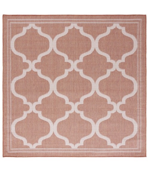 Safavieh Bermuda BMU810 Rust / Ivory 6'-7" X 6'-7" Square Area Rug