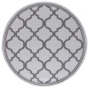 Safavieh Bermuda BMU810 Grey / Brown 6'-7" X 6'-7" Round Area Rug
