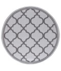 Safavieh Bermuda BMU810 Grey / Brown 6'-7" X 6'-7" Round Area Rug