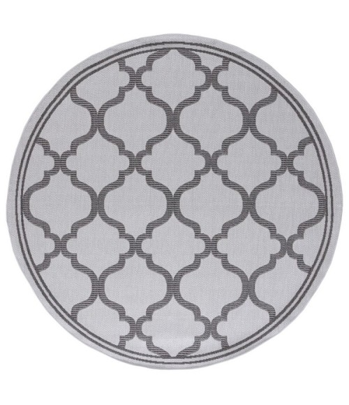 Safavieh Bermuda BMU810 Grey / Brown 6'-7" X 6'-7" Round Area Rug