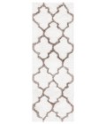 Safavieh Barcelona Shag BSG319 Ivory / Silver 2'-3" X 7' Runner Area Rug