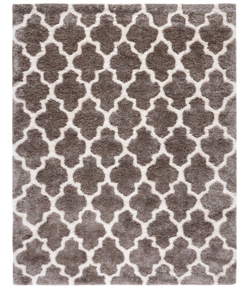 Safavieh Barcelona Shag BSG319 Ivory / Silver 8' X 10' Rectangle Area Rug
