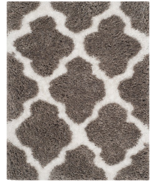 Safavieh Barcelona Shag BSG319 Silver / Ivory 3' X 5' Rectangle Area Rug