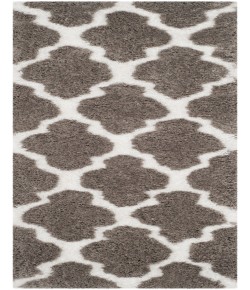 Safavieh Barcelona Shag BSG319 Silver / Ivory 2'-3" X 7' Runner Area Rug